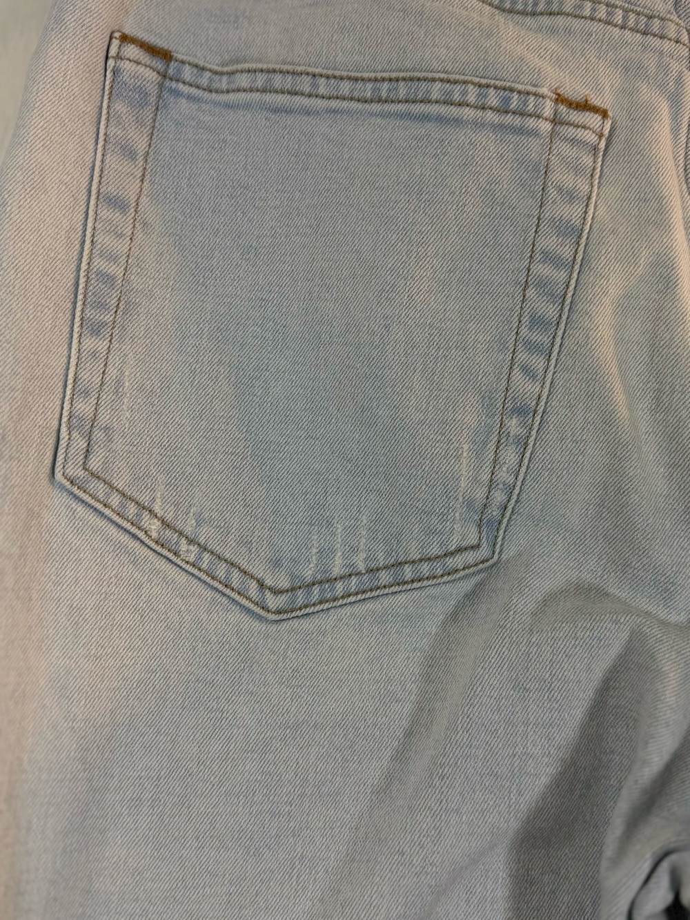 Abercrombie & Fitch Light Blue Ankle Ultra High Rise Straight Leg Jeans - Picture 5 of 16